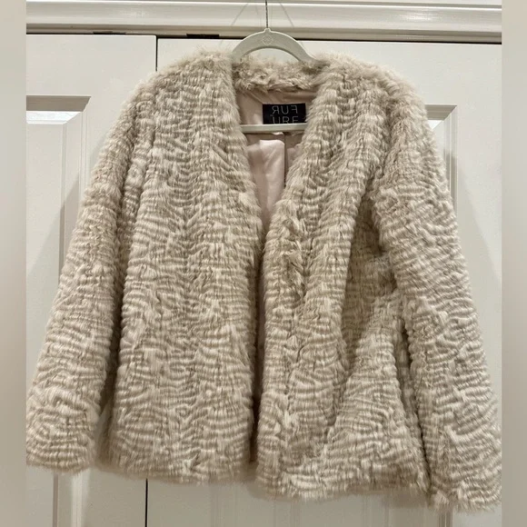 Anthropologie Fur by Unreal Fur Noemi Faux Fur Coat - Picture 1 of 5